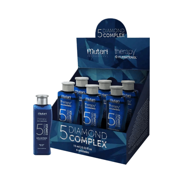 Mutari - Box Capillary Ampoules Mutari Therapy M. Pantenol 5 Diamond Complex 6x15ml - BuyBrazil