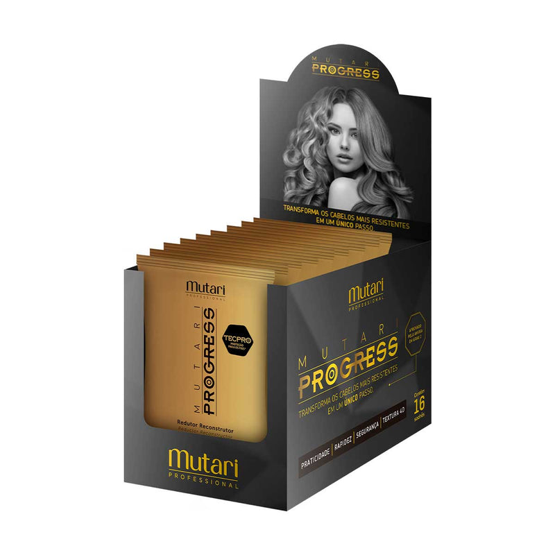 Mutari - Box W / 16 Unit. Mutari Progress Sachet (60ml) Prof - Progressive Without Formaldehyde - BuyBrazil