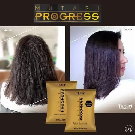 Mutari - Box W / 16 Unit. Mutari Progress Sachet (60ml) Prof - Progressive Without Formaldehyde - BuyBrazil