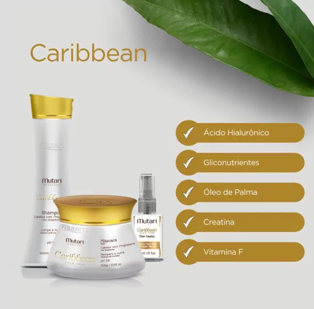 Mutari - Complete Home Care Kit Mutari Caribbean Hair With Progressive - BuyBrazil