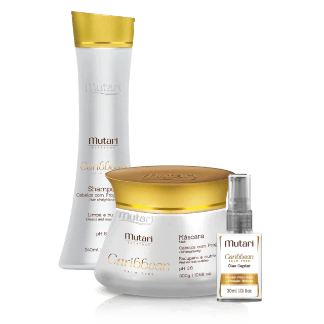 Mutari - Complete Home Care Kit Mutari Caribbean Hair With Progressive - BuyBrazil