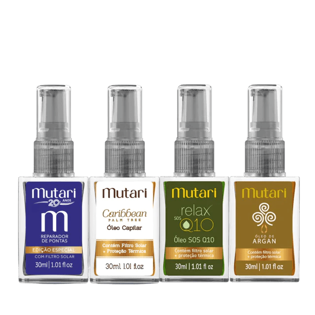 Mutari - Mutari Hair Wetting Kit 4 Oils 30ml - BuyBrazil