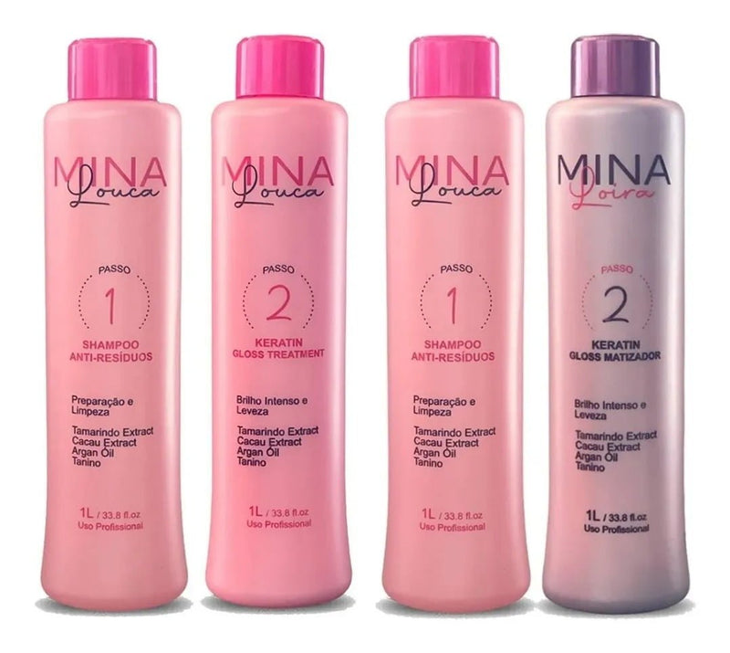 Nuance Professional - Combo With 2 Kits Mina Louca 1 Liter And Mina Loira 1 Liter - BuyBrazil