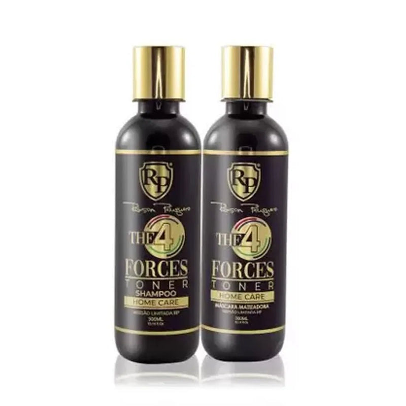 Robson Peluquero 4 Forces Toner Home Care Tinting Treatment Kit 2x300ml - BuyBrazil