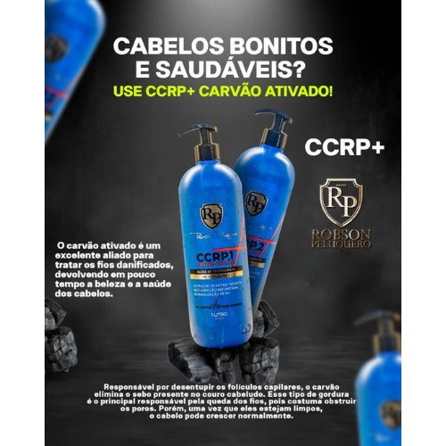 Robson Peluquero - CCRP Activated Charcoal 2X1000ml/33.8fl.oz. - BuyBrazil