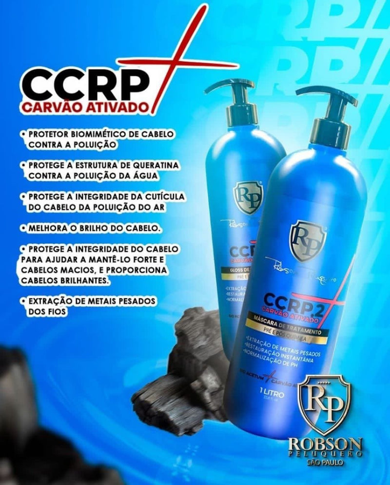 Robson Peluquero - CCRP Activated Charcoal 2X1000ml/33.8fl.oz. - BuyBrazil