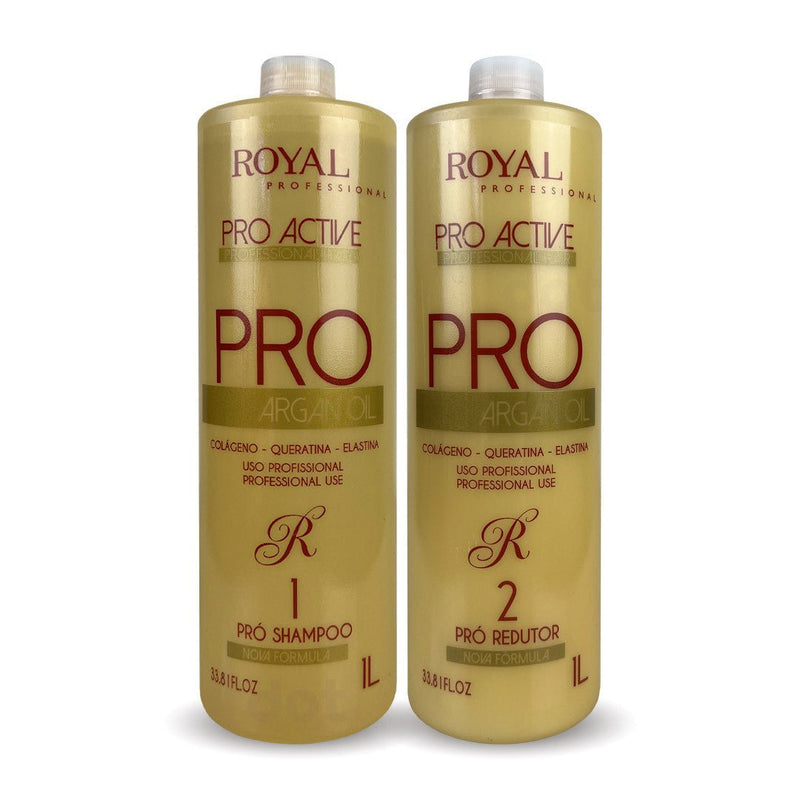 Royal Professional Pro Active Argan Oil Progressive Brush 2x1000ml/33.8 fl.oz - BuyBrazil