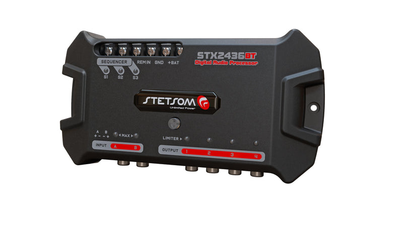 Stetsom STX2436 Bluetooth DSP Crossover & Equalizer 4 Output Channel Full Digital Signal Processor - BuyBrazil