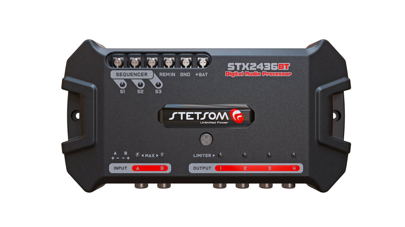 Stetsom STX2436 Bluetooth DSP Crossover & Equalizer 4 Output Channel Full Digital Signal Processor - BuyBrazil