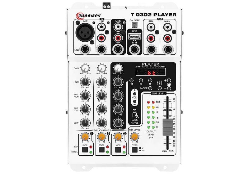 Taramps Audio Mixer T 0302 Player Automotive Sound Desk - BuyBrazil